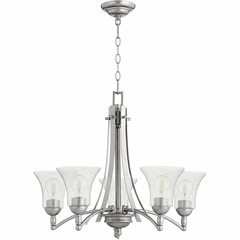 Quorum Aspen 5-LT Chandelier - Classic Nickel - 6177-5-64 Quorum Aspen 5-LT Chandelier - Classic Nickel - 6177-5-64