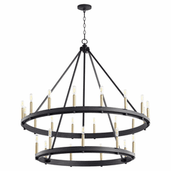 Quorum Aura 25-LT Chandelier - Noir  - 611-25-69