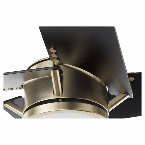 Quorum Axis 4-Blade 54" LED Ceiling Fan - Aged Brass  - 26544-80