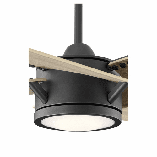 Quorum Axis 4-Blade 54" LED Ceiling Fan - Noir  - 26544-69