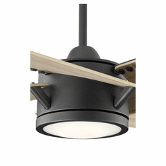 Quorum Axis 4-Blade 54" LED Ceiling Fan - Noir  - 26544-69