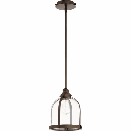 Quorum Banded Dome Pendant - Oiled Bronze - 886-86
