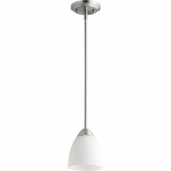 Quorum Barkley 1-LT Mini Pendant - Satin Nickel - 3069-65 Quorum Barkley 1-LT Mini Pendant - Satin Nickel - 3069-65