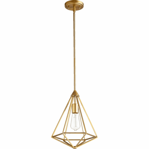 Quorum Bennett 1-LT Pendant - Aged Brass - 3311-80