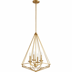 Quorum Bennett 4-LT Pendant - Aged Brass - 8311-4-80 Quorum Bennett 4-LT Pendant - Aged Brass - 8311-4-80