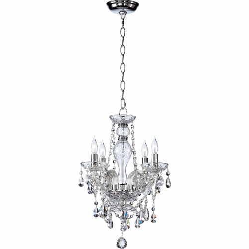 Quorum Bohemian Katerina Katrina 4-LT Chandelier Imp - Chrome - 630-4-514