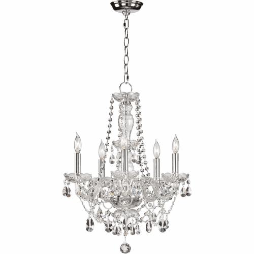 Quorum Bohemian Katerina Katrina 5-LT Chandelier Imp - Chrome - 630-5-514