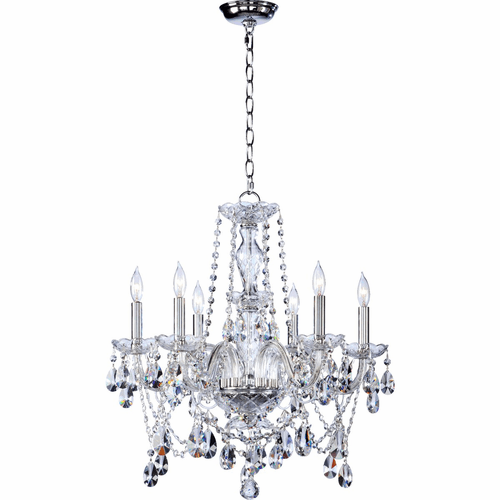 Quorum Bohemian Katerina Katrina 6-LT Chandelier Imp - Chrome - 630-6-514