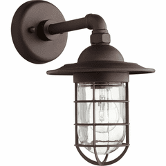 Quorum Bowery 1-LT Outdoor Wall Lantern - Oiled Bronze - 7082-86