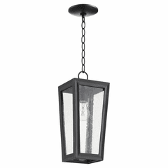 Quorum Bravo 6.5" 1-LT Outdoor Pendant - Noir  - 716-6-69