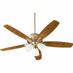 Quorum Breeze 3-LT Uni-Pack Ceiling Fan - Aged Brass - 70525-380