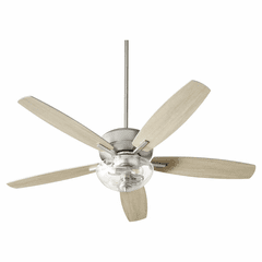 Quorum Breeze 52" 2-LT Ceiling Fan - Satin Nickel  - 7052-265