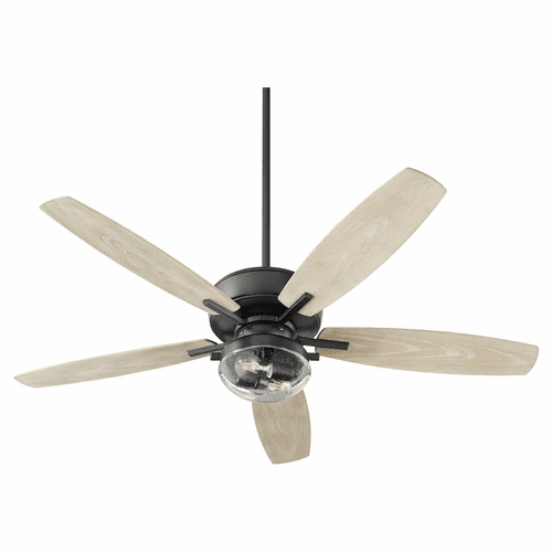 Quorum Breeze 52" 2-LT Outdoor 5-Blade Patio Ceiling Fan - Noir - 170525-69