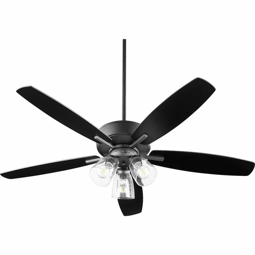 Quorum Breeze 52 3-LT Ceiling Fan - Noir - 70525-369