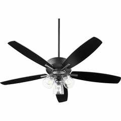 Quorum Breeze 52 3-LT Ceiling Fan - Noir - 70525-369 Quorum Breeze 52 3-LT Ceiling Fan - Noir - 70525-369