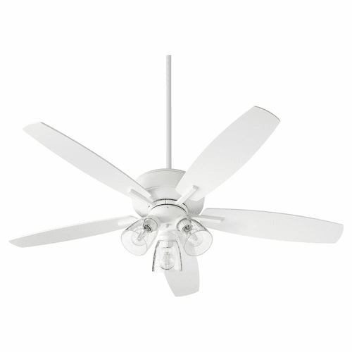 Quorum Breeze 52" 3-LT Ceiling Fan - Studio White  - 7052-308