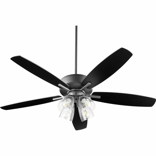 Quorum Breeze 52 4-LT Ceiling Fan - Noir - 70525-469