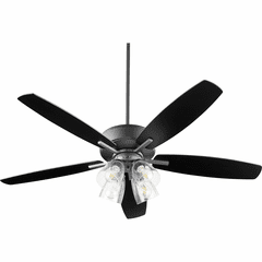 Quorum Breeze 52 4-LT Ceiling Fan - Noir - 70525-469