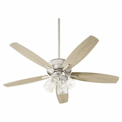 Quorum Breeze 52" 4-LT Ceiling Fan - Satin Nickel  - 7052-465