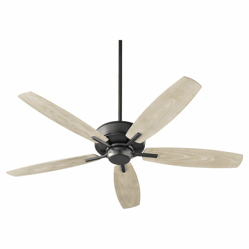 Quorum Breeze 52" Outdoor 5-Blade Patio Ceiling Fan - Noir  - 17052-69