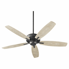 Quorum Breeze 52" Outdoor 5-Blade Patio Ceiling Fan - Noir  - 17052-69