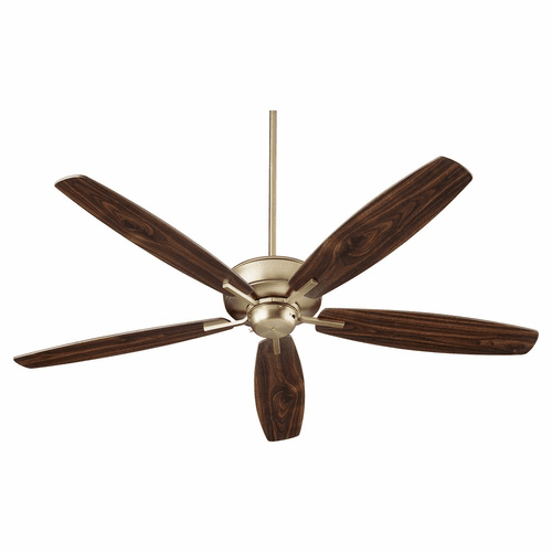 Quorum Breeze 60" 60" 5-Blade Ceiling Fan - Aged Brass  - 7060-80
