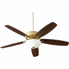 Quorum Breeze Bowl Ceiling Fan - Aged Brass - 70525-80
