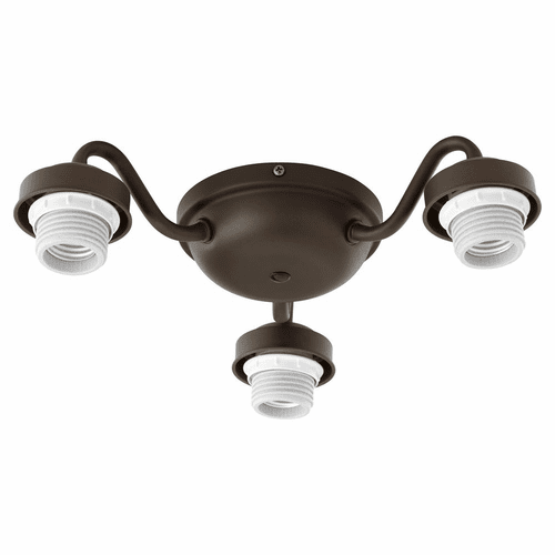 Quorum Brewster 3-LT LED Ceiling Fan Light Kit - Oiled Bronze  - 2360-9186