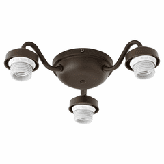 Quorum Brewster 3-LT LED Ceiling Fan Light Kit - Oiled Bronze  - 2360-9186