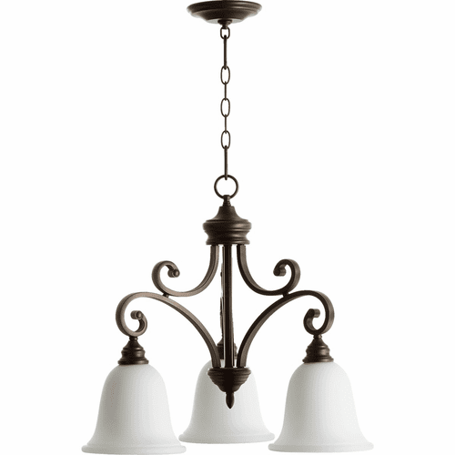 Quorum Bryant 3-LT Nook Light - Oiled Bronze W/ Satin Opal - 6354-3-186