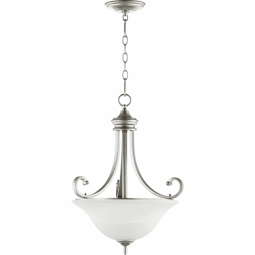 Quorum Bryant 3-LT Pendant - Classic Nickel - 8154-3-64