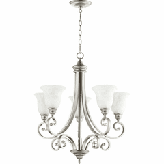 Quorum Bryant 5-LT Chandelier - Classic Nickel - 6154-5-64 Quorum Bryant 5-LT Chandelier - Classic Nickel - 6154-5-64