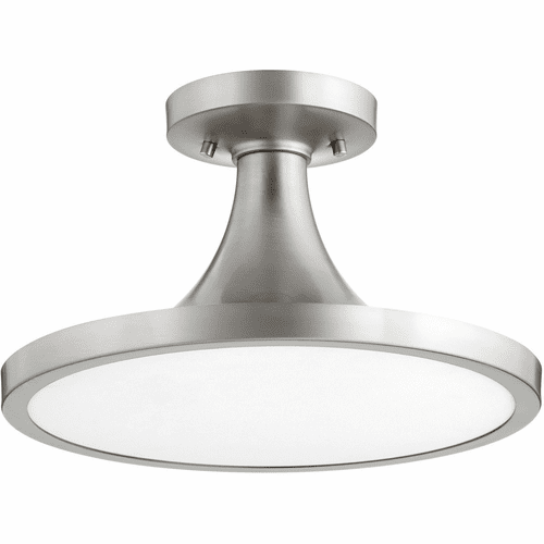 Quorum Bugle 15" Flushmount - Satin Nickel - 3001-15-65