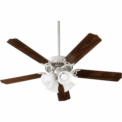 Quorum Capri IX 4xLED Ceiling Fan - Satin Nickel  - 7525-165