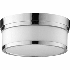 Quorum Celeste 12" Flushmount - Polished Nickel - 3509-12-62 Quorum Celeste 12" Flushmount - Polished Nickel - 3509-12-62