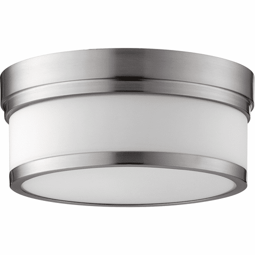 Quorum Celeste 12" Flushmount - Satin Nickel - 3509-12-65