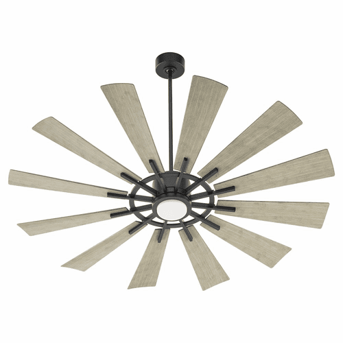 Quorum Cirque 60" 1-LT Patio Fan - Matte Black  - 46012-5942