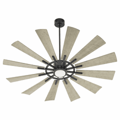 Quorum Cirque 60" 1-LT Patio Fan - Matte Black - 46012-5942 Quorum Cirque 60" 1-LT Patio Fan - Matte Black - 46012-5942