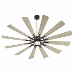 Quorum Cirque 72" 1-LT Patio Fan - Matte Black - 47212-5942 Quorum Cirque 72" 1-LT Patio Fan - Matte Black - 47212-5942
