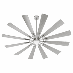 Quorum Cirque 72" 1-LT Patio Fan - Satin Nickel - 47212-65 Quorum Cirque 72" 1-LT Patio Fan - Satin Nickel - 47212-65