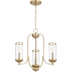 Quorum Collins 3-LT Chandelier - Aged Brass - 6044-3-80
