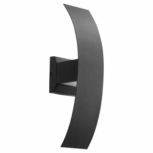 Quorum Curvo 18" 2-LT Outdoor LED Wall Sconce - Noir  - 9722-69