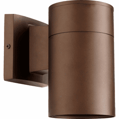 Quorum Cylinder 1-LT 4" Outdoor Lantern - Oiled Bronze - 720-86