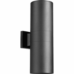 Quorum Cylinder 2-LT 6" Outdoor Lantern - Noir - 721-2-69