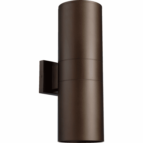 Quorum Cylinder 2-LT 6" Outdoor Lantern - Oiled Bronze - 721-2-86