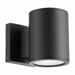 Quorum Cylinder 2-LT Outdoor LED Wall Light - Noir - 920-2-69 Quorum Cylinder 2-LT Outdoor LED Wall Light - Noir - 920-2-69