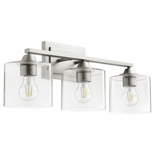 Quorum Dakota 3-LT Bath Vanity Light - Satin Nickel  - 5202-3-65