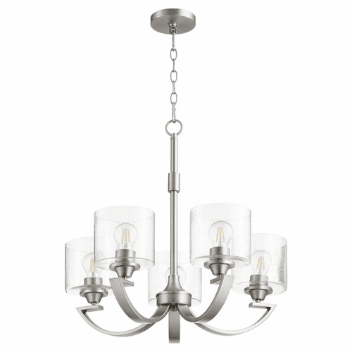Quorum Dakota 5-LT Chandelier - Satin Nickel  - 6202-5-65