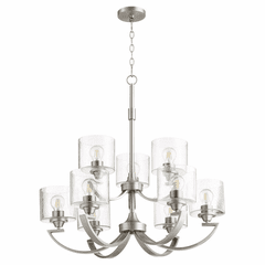 Quorum Dakota 9-LT Chandelier - Satin Nickel  - 6202-9-65