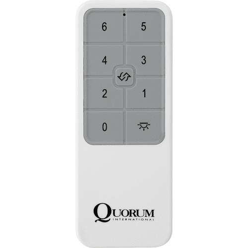 Quorum Dc Motor Hand Held Ceiling Fan Remote Control - White - 8-9860-0